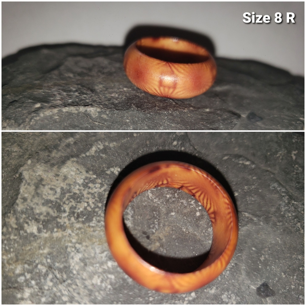 Wooden Ring Size 8 R